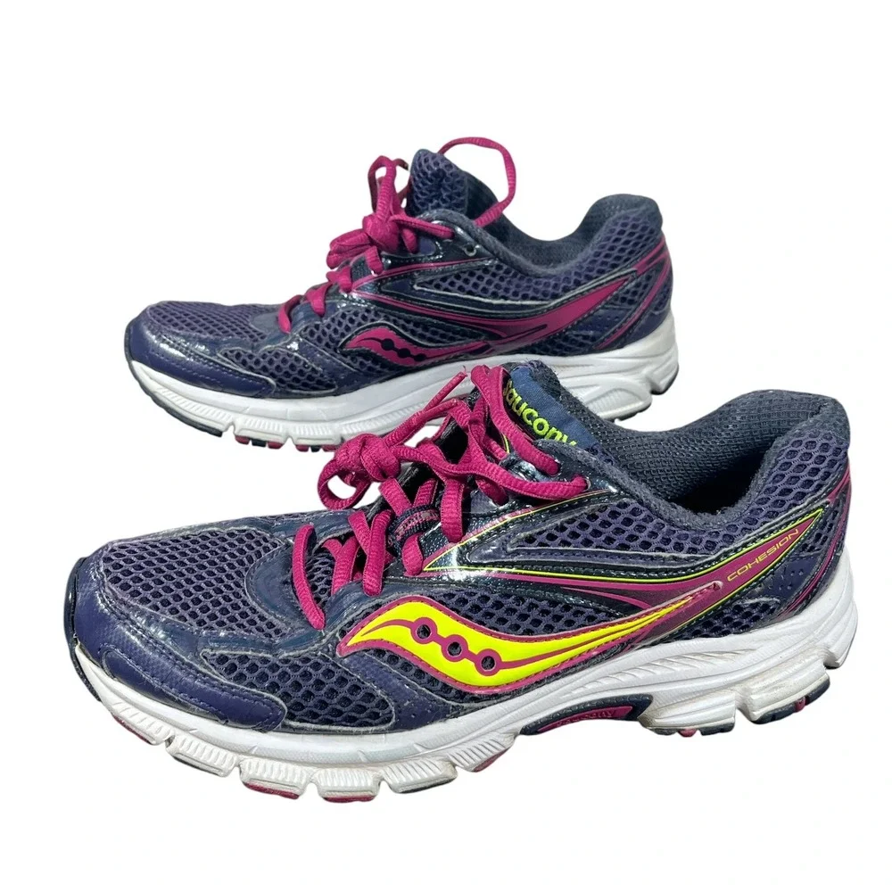 Saucony Cohesion Running Shoes Athletic Cushioned‎ Sneakers WomensUS 7.5